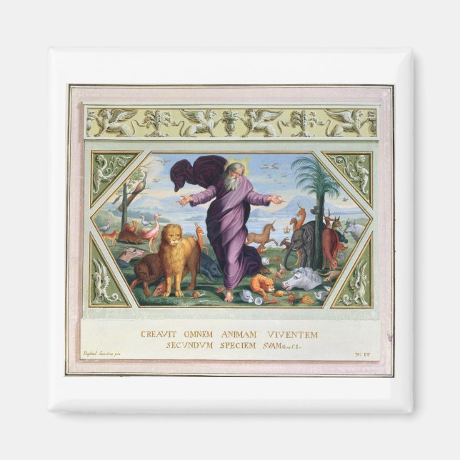 Imán La Biblia de Raphael: Treinta y tres escenas de la (Frente)