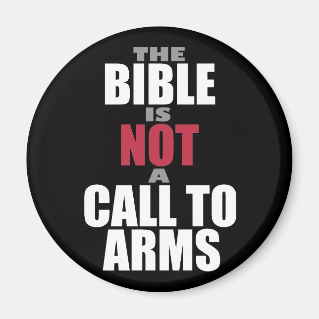Imán La Biblia no es un llamado a las armas (Frente)