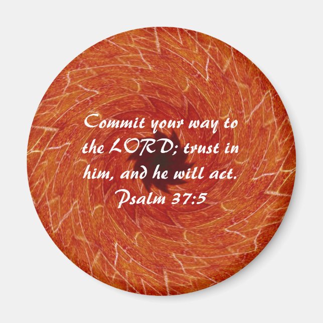 Imán La Biblia Versa Las Escrituras Motivacionales Salm (Frente)