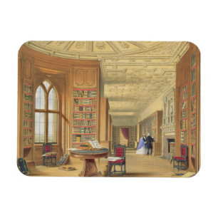Imán La biblioteca, castillo de Windsor, 1838 (litho