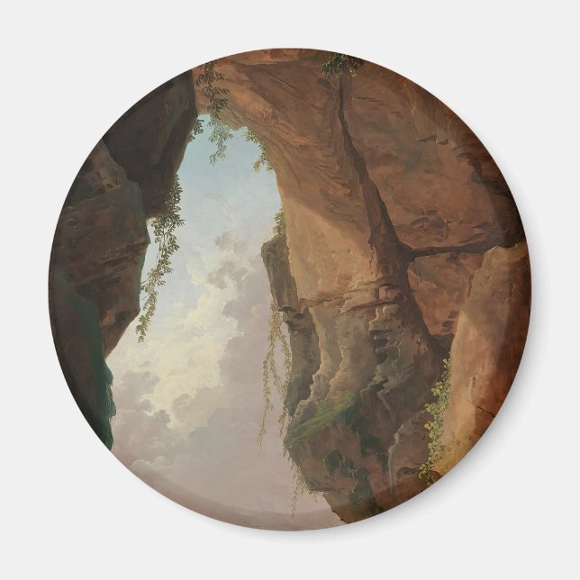 Imán La boca de una cueva (1784) Hubert Robert (Frente)