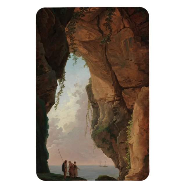 Imán La boca de una cueva (1784) Hubert Robert (Vertical)
