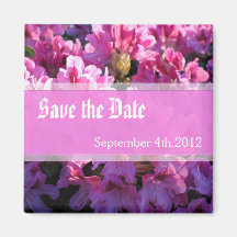 La boda de arbusto florido azalea rosa salva la fe