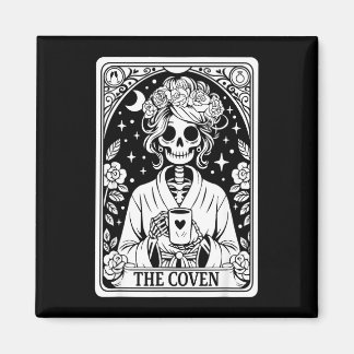 Imán La boda de esqueleto de la coven soltera gótica