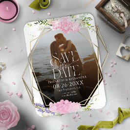 Imán La boda de la foto de la primavera de las flores s