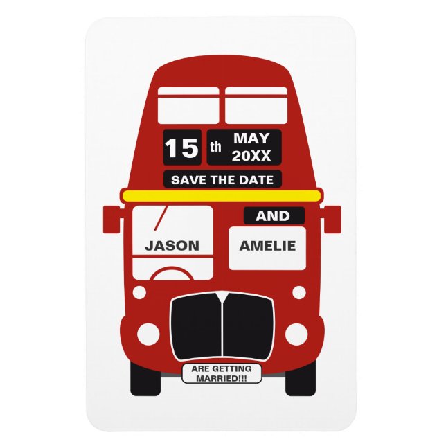 Imán La boda de los buses en Londres salva la fecha (Vertical)