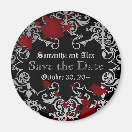 Imán La boda de tema de vampiros de Halloween salva la 