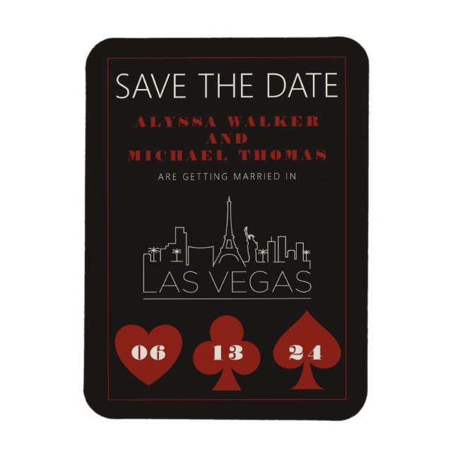 Imán La Boda Del Skyline Casino De Las Vegas Ahorra La  (Vertical)