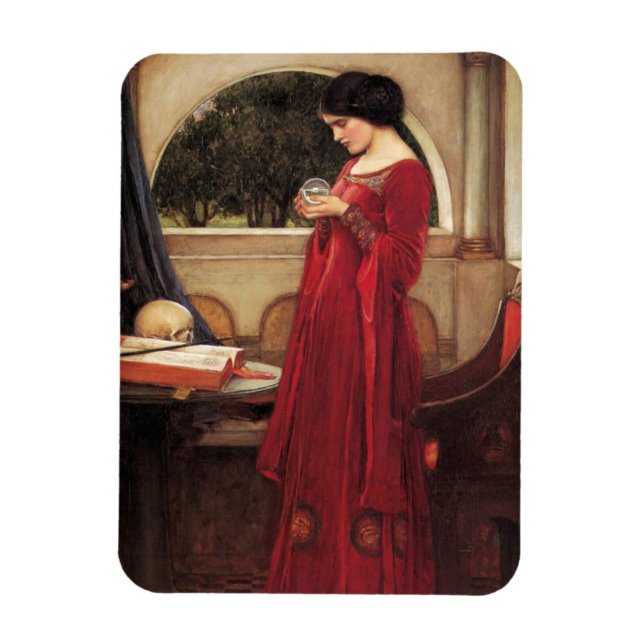 Imán La bola de cristal [John William Waterhouse] (Vertical)