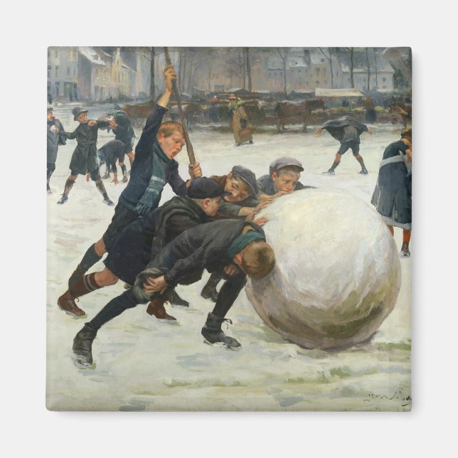 Imán La bola de nieve más grande, 1903 (Frente)