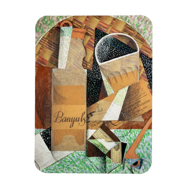 Imán La botella de Banyuls, 1914 (aguijón y collage) (Vertical)