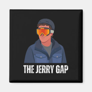 Imán La brecha de Jerry esquía chiste divertido de esqu