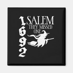 Imán La bruja retro Salem 1692 Se Perdieron Un Salón De