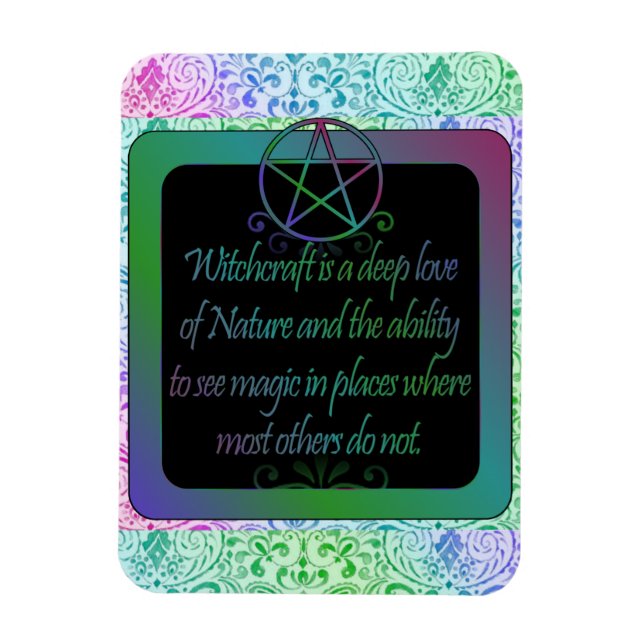 Imán La brujería es, poema (Vertical)