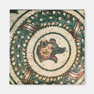 Imán La cabeza del oso, mosaico romano, siglo IV