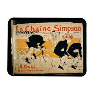 Imán "La cadena Simpson", París (color litho)