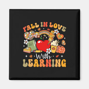 Imán La Caída Retro Enamorada De Aprender Calabaza De O