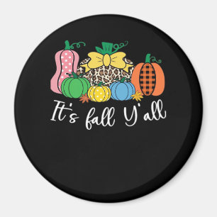 Imán La calabaza del patrón del leopardo de otoño
