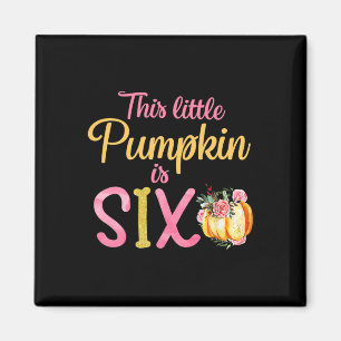 Imán La Calabaza Pequeña Es El Chica Del Equipo De Seis