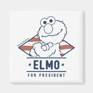 Imán La calle de las Sesame   Elmo Antiguo para Preside