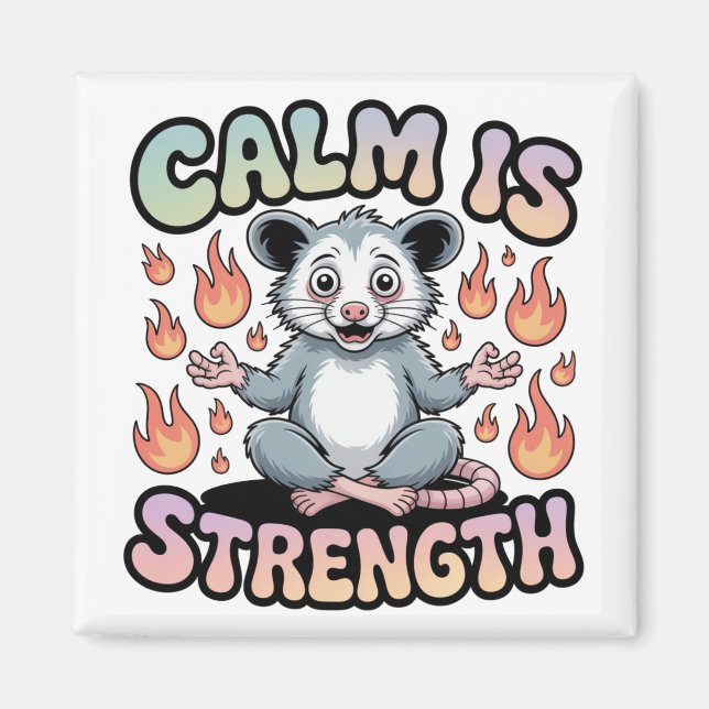 Imán La calma es fuerza (Frente)