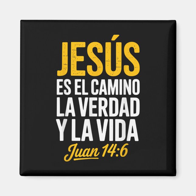 Imán La Camisa De Jesus En Espanol Christian Spanish  (Frente)