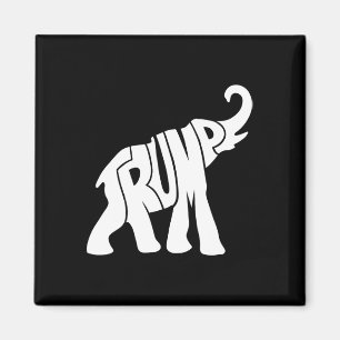 Imán La Camisa De Los Elefantes Republicanos De Trump P