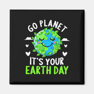 Imán La camiseta del Día de la Tierra se va al planeta 