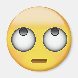 Imán La cara con el balanceo observa emoji