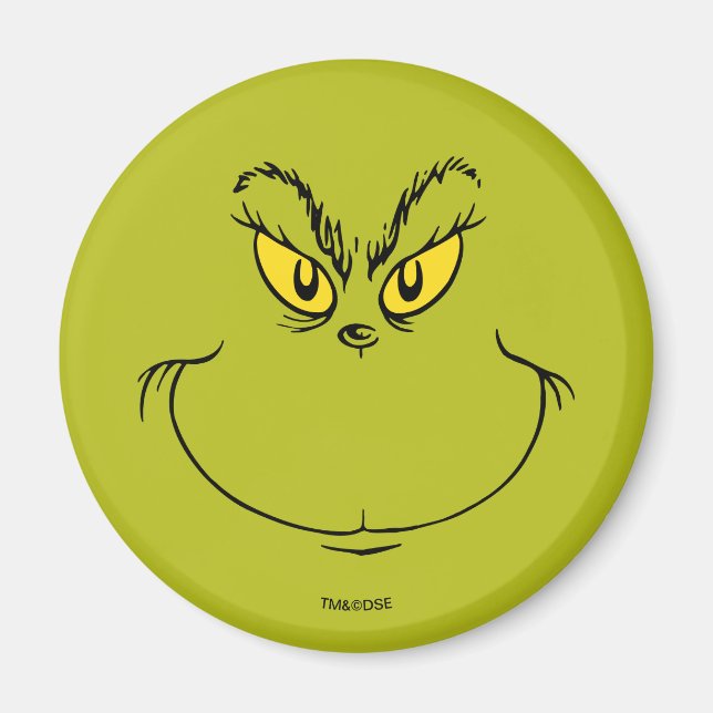 Imán La Cara de Cómo el Grinch Robó la Navidad (Frente)
