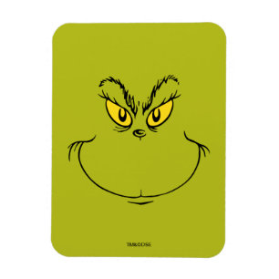 Imán La Cara de Cómo el Grinch Robó la Navidad