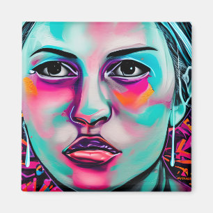 Imán La cara de las mujeres en el arte digital, la IA, 