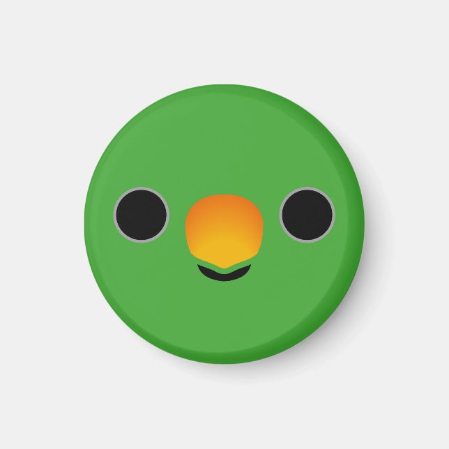 Imán La cara de un loro ectus (macho) (Frente)