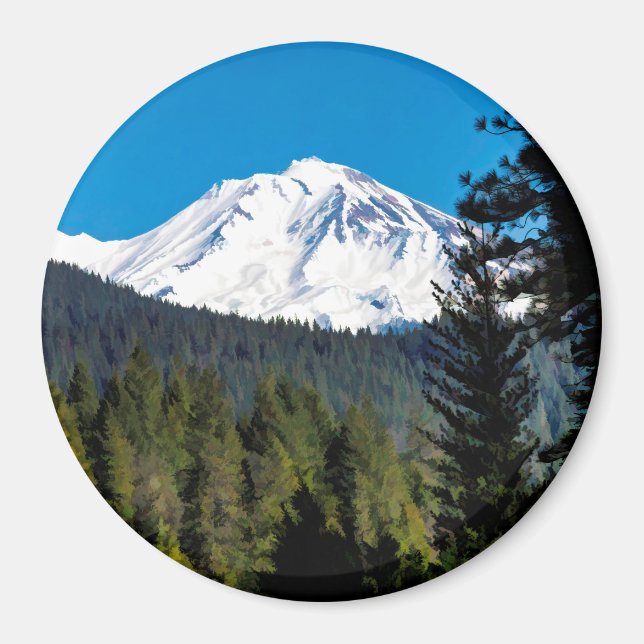 IMÁN LA CARA DEL MONTE SHASTA (Frente)