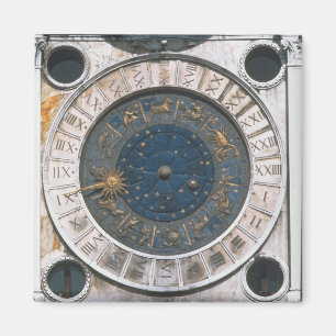 Imán La cara del oro y de reloj del esmalte, diseño