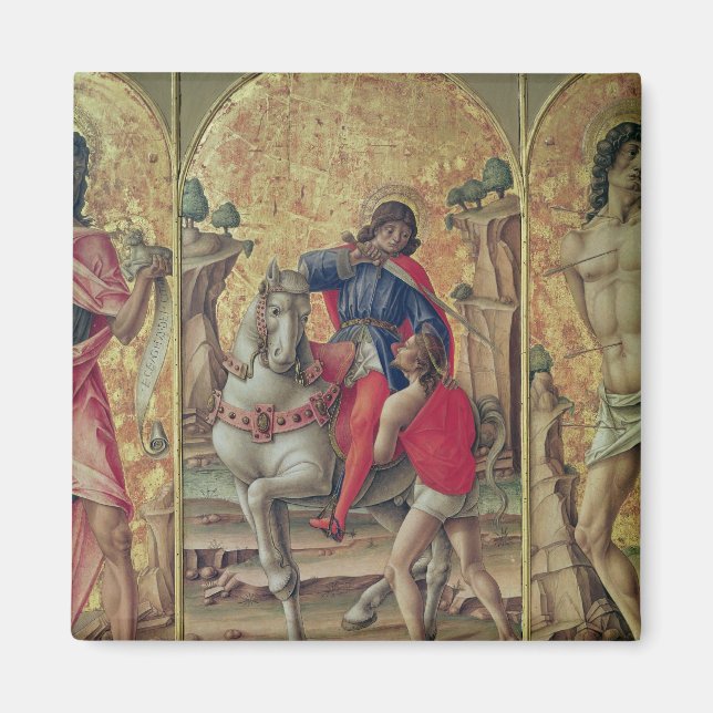 Imán La caridad de San Martín (Frente)