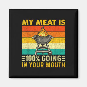Imán La carne es 100 entrando en la boca divertida parr