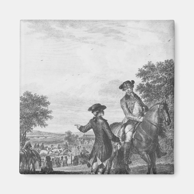 Imán La carrera de caballos (Frente)