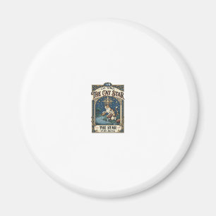 Imán La carta de tarot Cat Star Cat Arcanos Mayores Vin
