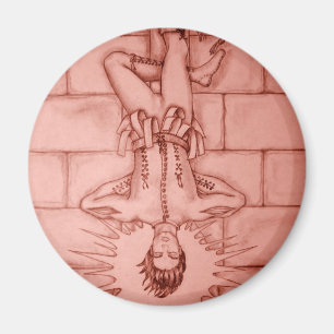 Imán La carta de tarot colgada del hombre