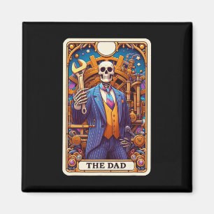 Imán La Carta del Tarot del Papá Esqueleto Día del Padr