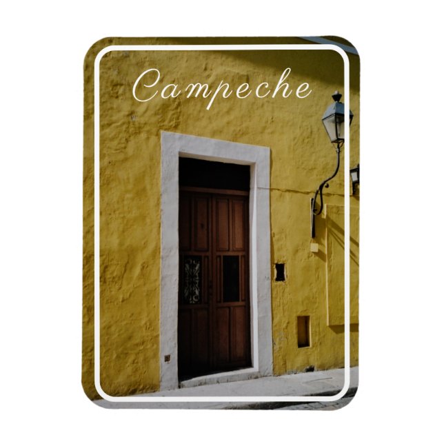 Imán La Casa Amarilla, Campeche, México (Vertical)