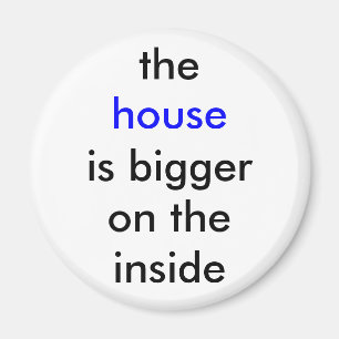 Imán La casa es más grande en el interior
