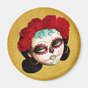 Imán La Catrina - Dia de Los Muertos Girl