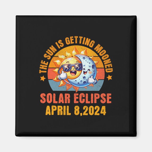 Imán La Causa Total Del Eclipse Solar 2024 Está Ganando (Frente)