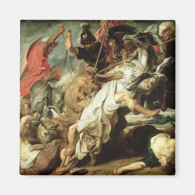 Imán La caza de leones, 1621 (Frente)