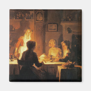 Imán La cena, c.1900 (aceite en lona)