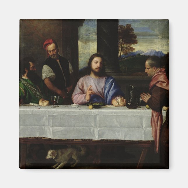 Imán La cena en Emmaus, c.1535 (Frente)
