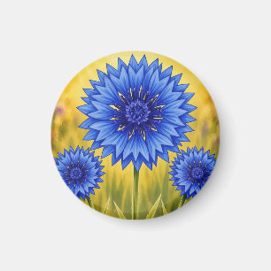 Imán La Centaurea de Pétalo Radiante