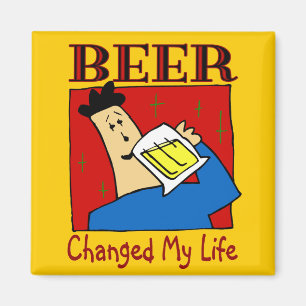 Imán La cerveza cambió mi vida